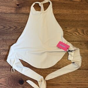 EDIKTED NWT Cream Halter Top